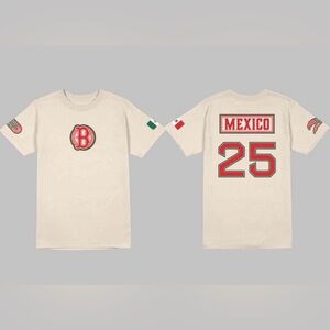 2025 Boston Red Socks Mexican Heritage -Graphic T-Shirt Adult Large